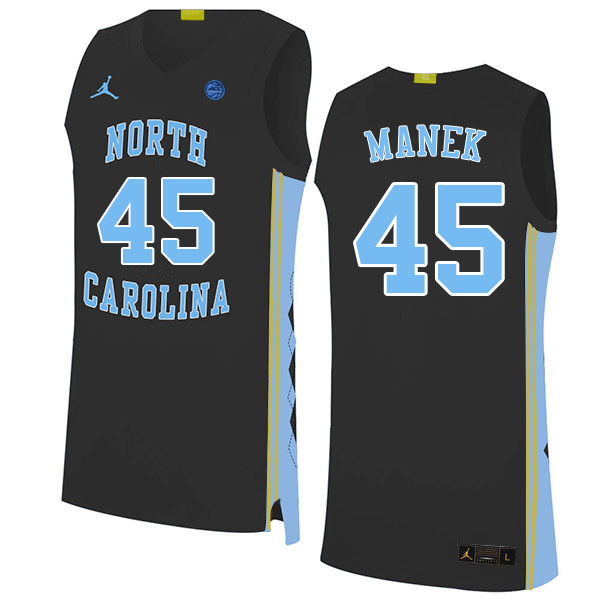 Men #45 Brady Manek North Carolina Tar Heels College Basketball Jerseys Sale-Black - Click Image to Close